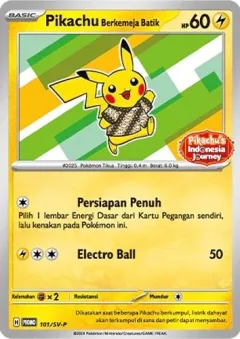 Pikachu Berkemeja Batik