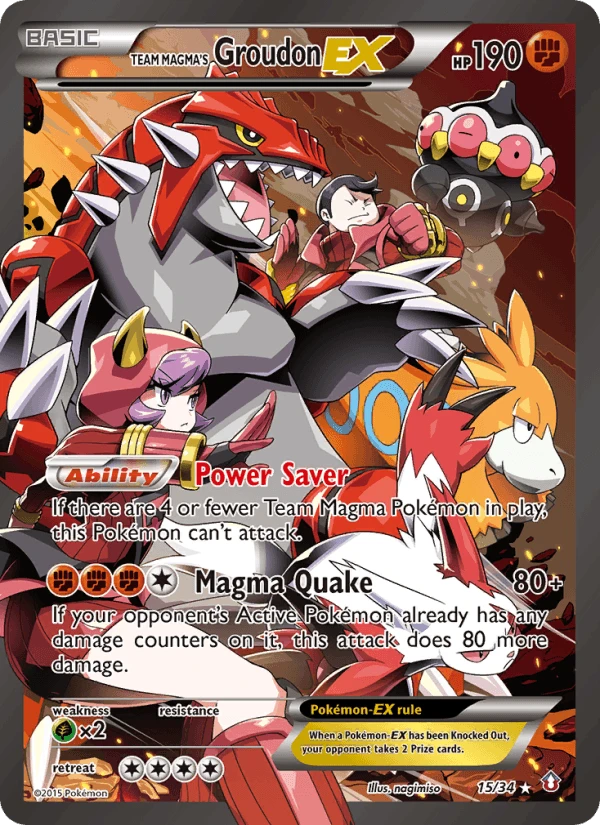 Team Magma's Groudon Ex #15