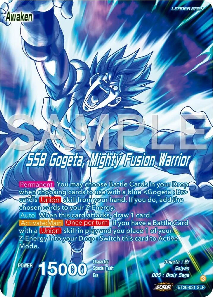 Gogeta // SSB Gogeta, Mighty Fusion Warrior [Alternate Art] #BT26-031