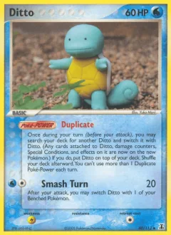 Ditto Squirtle Reverse Holo