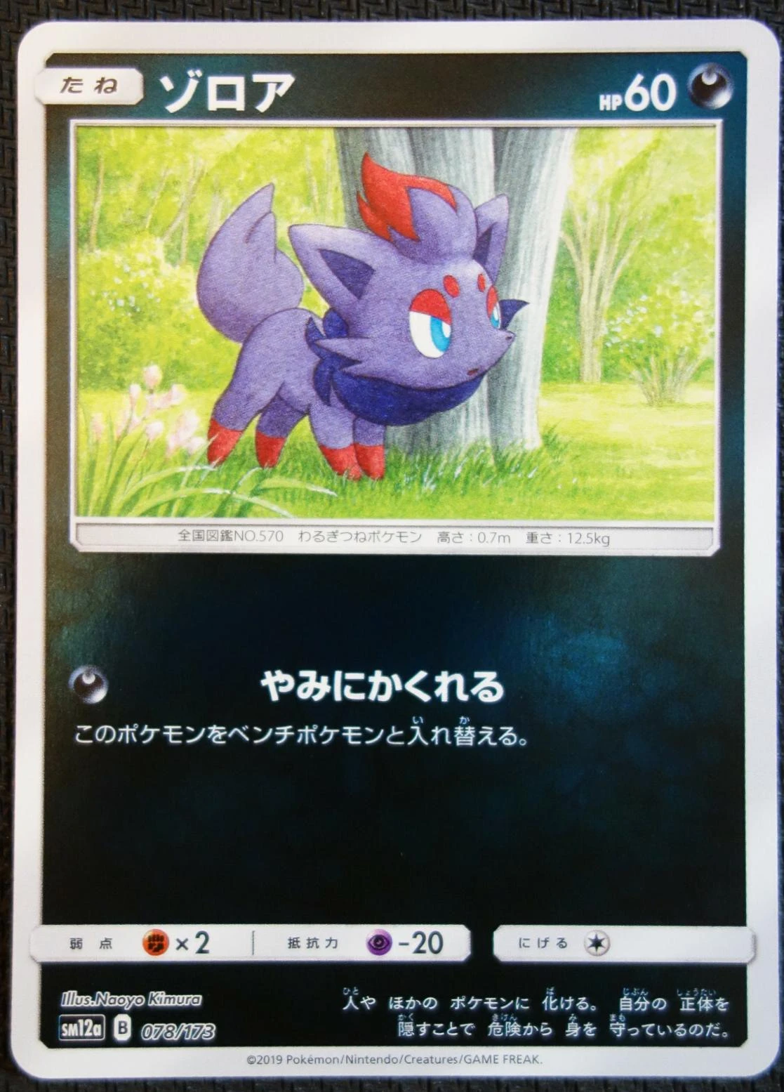 Zorua Reverse Holo #78