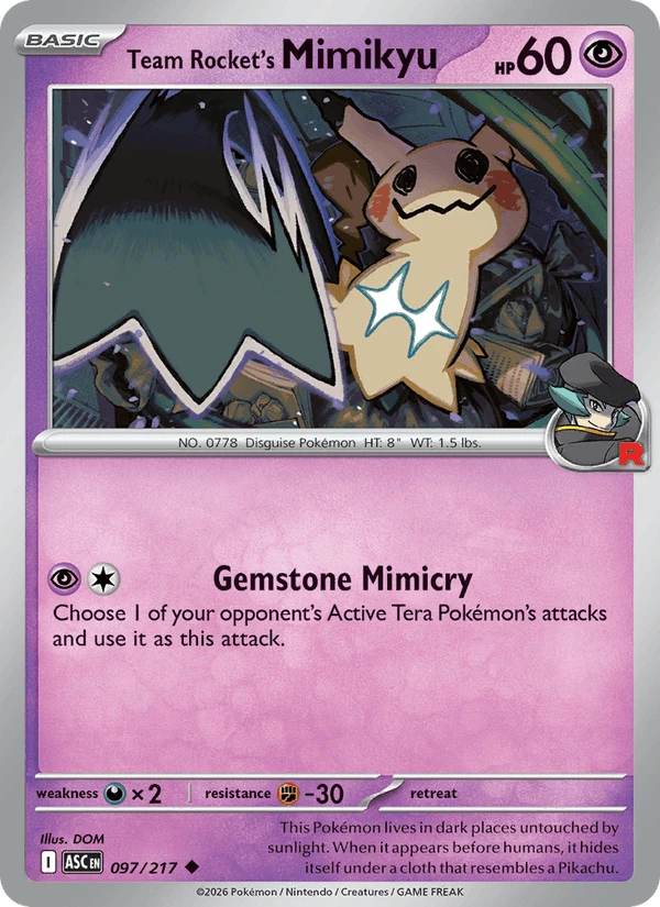 Team Rocket's Mimikyu #97