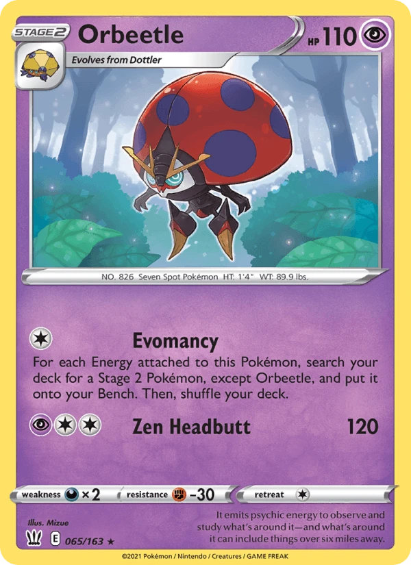 Orbeetle Reverse Holo #65
