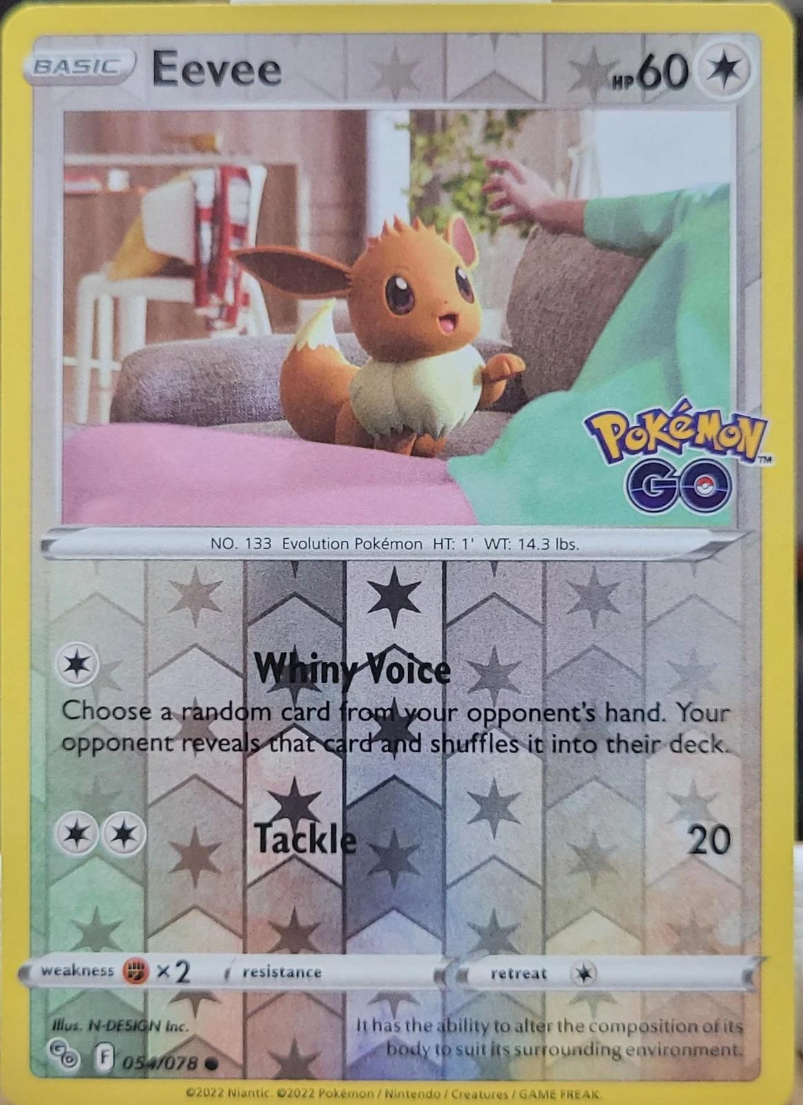 Eevee Reverse Holo #54