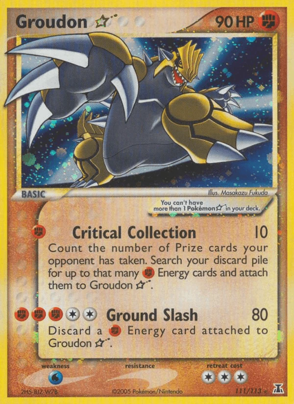 Groudon Gold Star #111