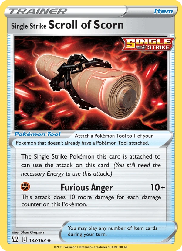 Single Strike Scroll Of Scorn #133