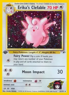 Erika's Clefable 1st Edition