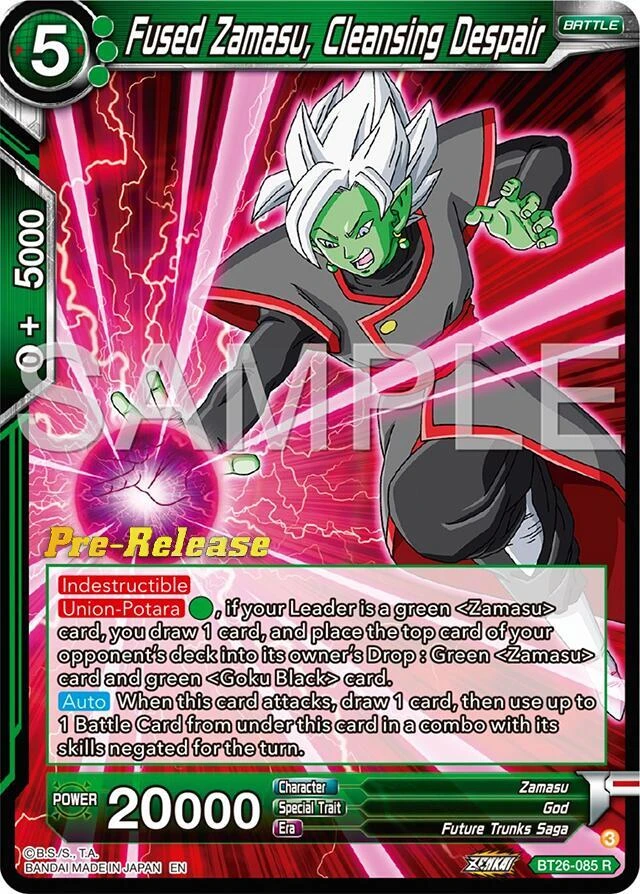 Fused Zamasu, Cleansing Despair [Pre-Release] #BT26-085