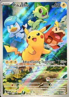 Pikachu Pokemon Center Stamp