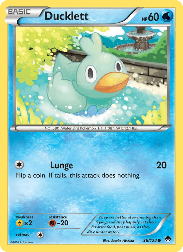 Ducklett Reverse Holo #36