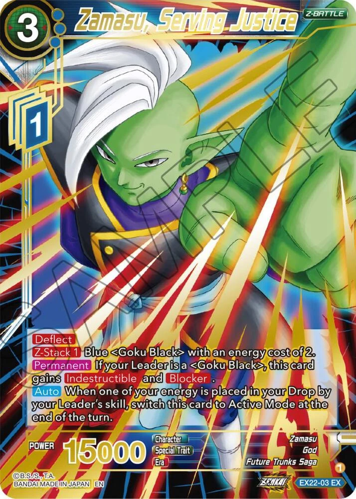 Zamasu, Serving Justice [Gold Stamped] #EX22-03